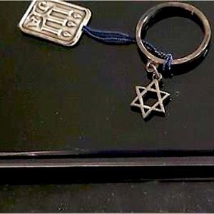 RARE James Avery Star of David (mogen David) dangle ring sterling silver